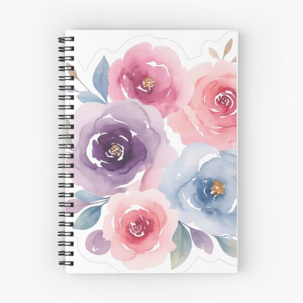 Item preview, Pegatina de flores suaves estilo acuarela con colores combinados designed and sold by InsightA.