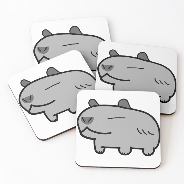 Item preview, Light Grey Gray Capybara designed and sold by MiscibilityArt.