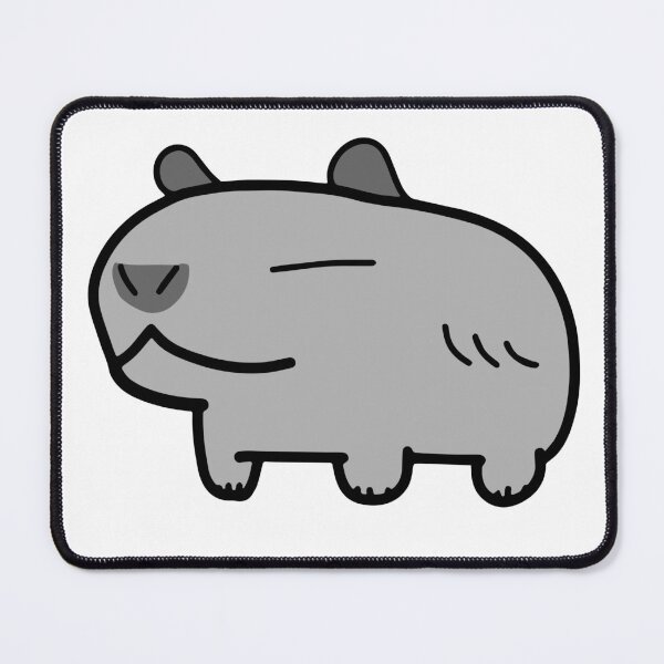 Item preview, Light Grey Gray Capybara designed and sold by MiscibilityArt.