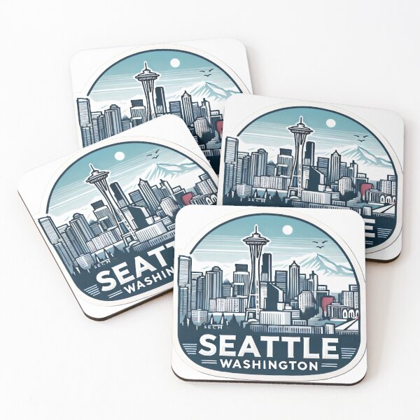 Item preview, Seattle Washington designed and sold by LoveLabDesign.
