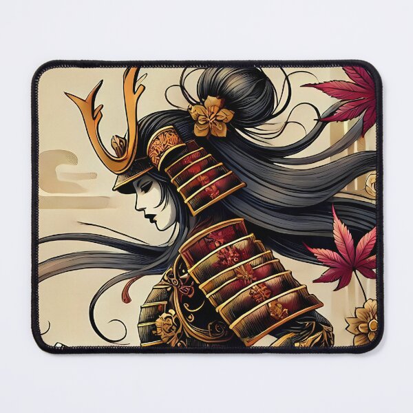 Item preview, The Lady Samurai – Art Nouveau Warrior designed and sold by ArtNouveauChic.