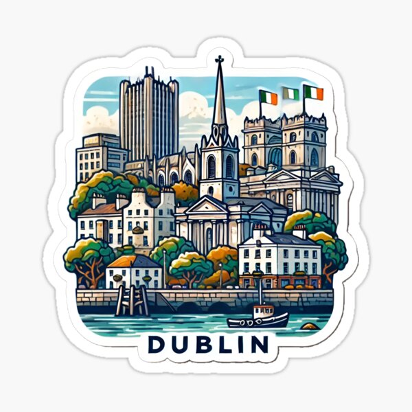 Item preview, Dublin Ireland Sticker designed and sold by LoveLabDesign.