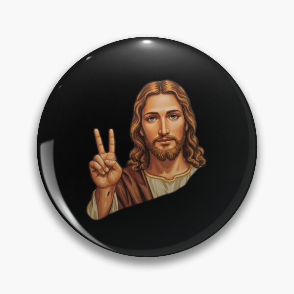 Item preview, Jesus Throwing A Peace Sign designed and sold by TickledStink.