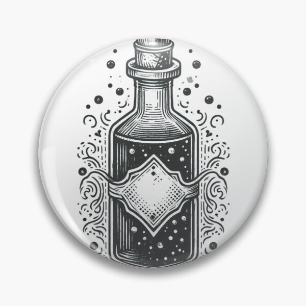 Item preview, Aqua Tofana poison bottle illustration artwork designed and sold by MT-Hub | Art for Every Soul.