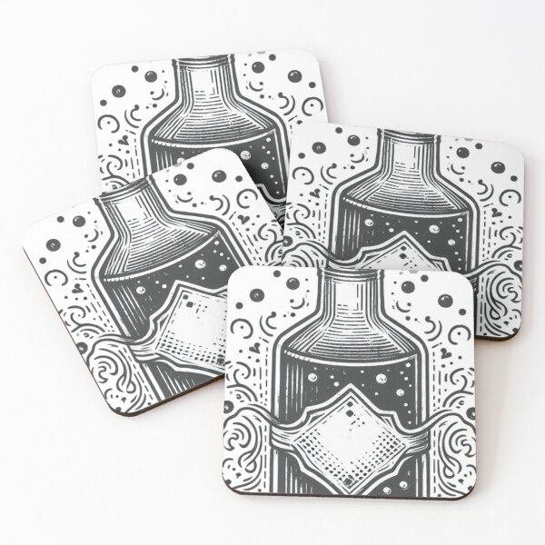 Item preview, Aqua Tofana poison bottle illustration artwork designed and sold by MT-Hub | Cute Aesthetic Art, Stickers & Phone Cases.