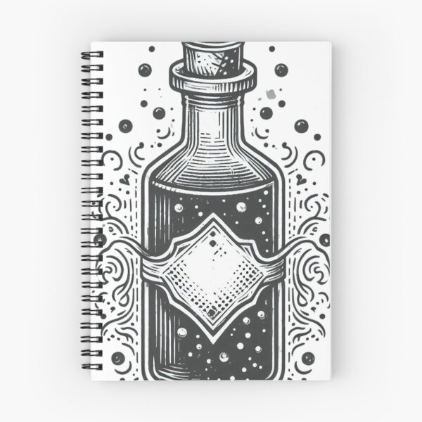 Item preview, Aqua Tofana poison bottle illustration artwork designed and sold by MT-Hub | Art for Every Soul.