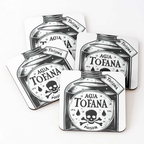 Item preview, Ilustración de botella de veneno Aqua Tofana designed and sold by MT-Hub | Art for Every Soul.