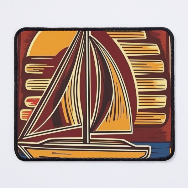 Item preview, Sailboat Folk Art designed and sold by TickledStink.