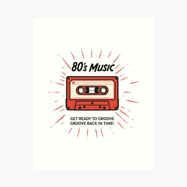 Artikel-Vorschau von Retro Beats: Eine Hommage an die Musik der 80er, designt und verkauft von rich4Design.