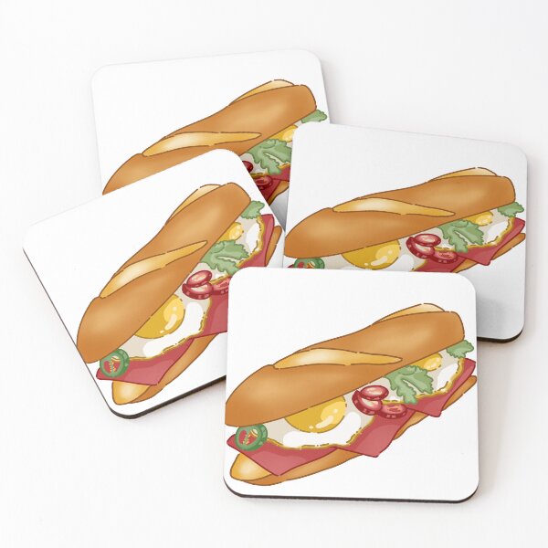 Artikelvorschau, Egg Sandwich Artwork with Vibrant Colors(Collection1-1) entworfen und verkauft von MetichaiTH.