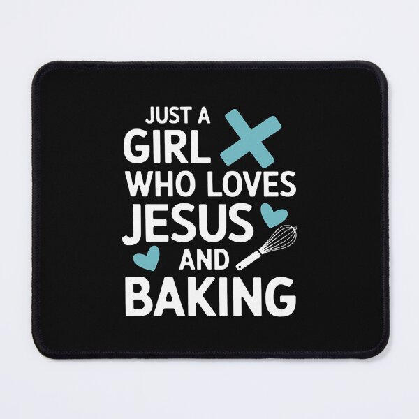 Item preview, Just a Girl Who Loves Jesus and Baking Christian Whisk Design designed and sold by Karsten Stier.