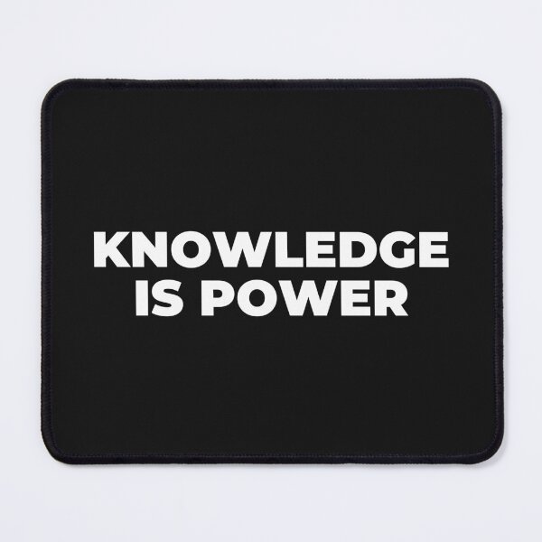 Item preview, Knowledge is Power Motivational Quote Design designed and sold by MuzamilAhmed.