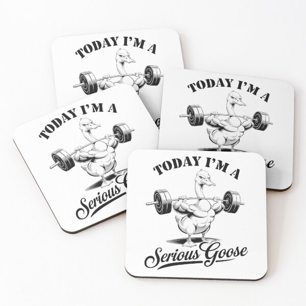 Item preview, today i'm a serious goose funny lifting weights gym fitness  designed and sold by PosiMCreations.
