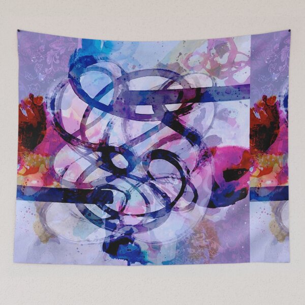 Item preview, Collisions in Violet designed and sold by ViaARTfactory.