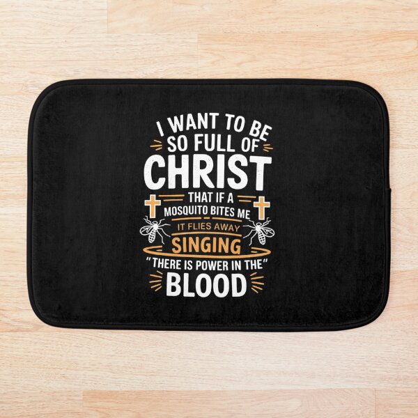 Item preview, So Full of Christ Funny Mosquito Christian Quote Design designed and sold by Karsten Stier.