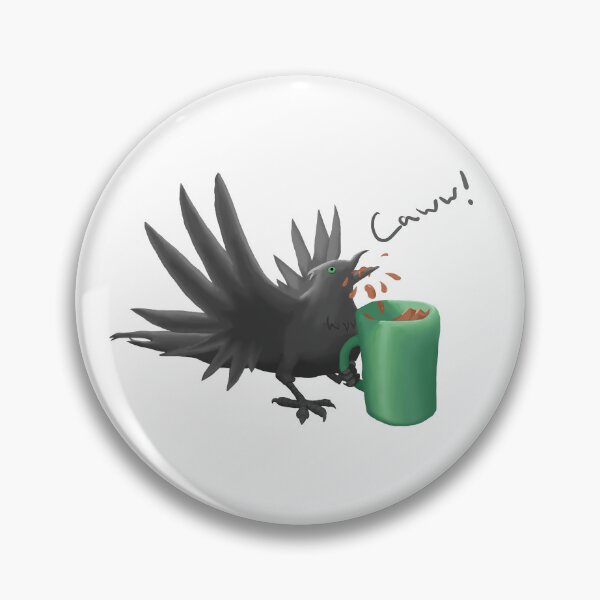 Item preview, Córvido con cafeína (¡Caww!) designed and sold by The Travelling Teamonger.