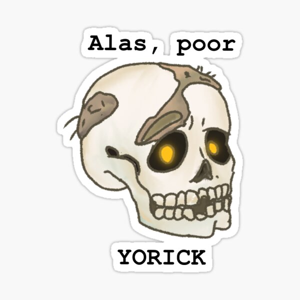 Vista previa del artículo con la obra «Ay, pobre Yorick - Yorick de Malevolent Podcast», diseñado y vendido por Cheese-L0af.