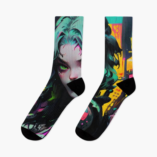 Item preview, Cute girl and neon colorful designed and sold by KiraChie.