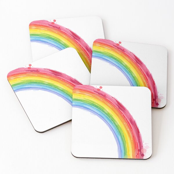 Item preview, Rainbow Burst: Colorful Arc on White designed and sold by Intelligenteel.