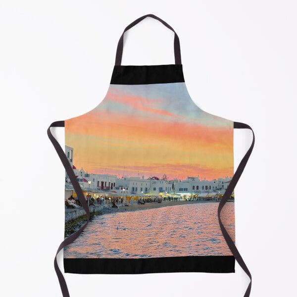 Item preview, Mykonos - Greek Island Stunning Sunset over the Bay designed and sold by Adam Gormley.