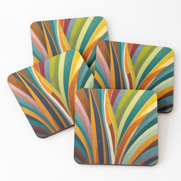 Item preview, Dancing Stripes in Color, Contemporary Curved Patterns, Nature Inspired Modern Wall Art, Bold Abstract Minimalistic Geometric Print, Artistic Layered Home Decor designed and sold by Kintsugi99.