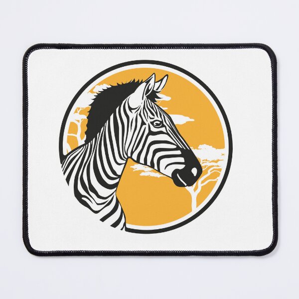 Item preview, Illustration of a zebra under the sun in the African savannah. Ideal for educational and cultural materials designed and sold by LucianoCosmo.