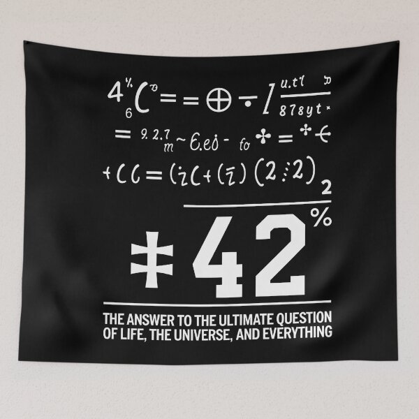 Item preview, 42 – The Answer To The Ultimate Question Of Life, The Universe, And Ewerythig - The Ultimate Answer Desig designed and sold by Prime-Studio.