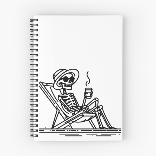 Item preview, Skeleton drinking coffee designed and sold by Me-design34.