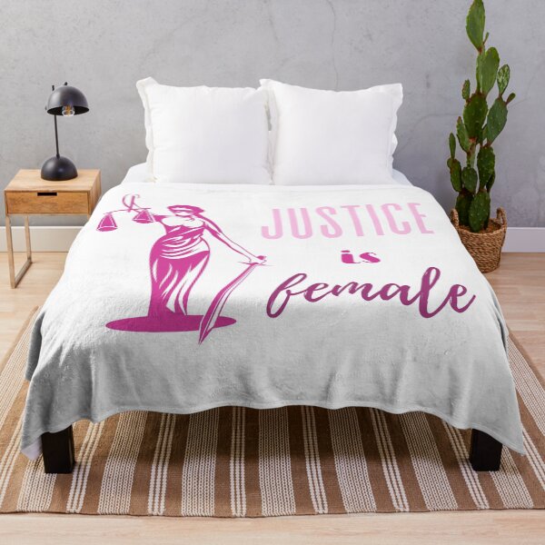Item preview, Justice is Female (pink text) designed and sold by saachigulati13.