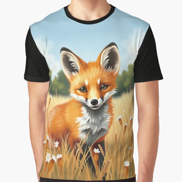 Item preview, Curious Fox in a Golden Meadow designed and sold by Intelligenteel.