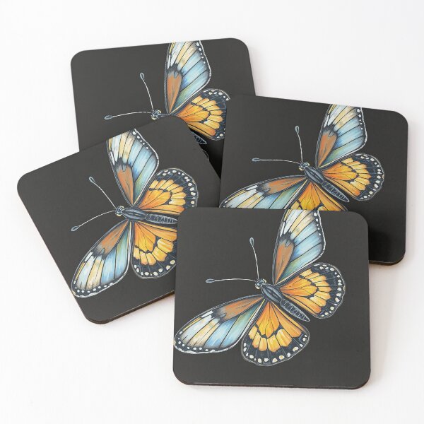 Item preview, Radiant Monarch Butterfly on Black Canvas designed and sold by Intelligenteel.