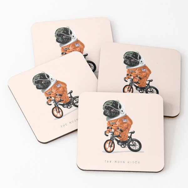 Item preview, Pug Astronaut on a Bike Ride designed and sold by Jackson-Will.