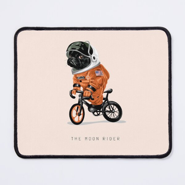 Item preview, Pug Astronaut on a Bike Ride designed and sold by Jackson-Will.