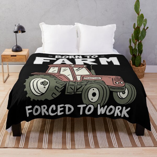 Item preview, Born to Farm Forced to Work Farming Lover designed and sold by PrintCrafting.