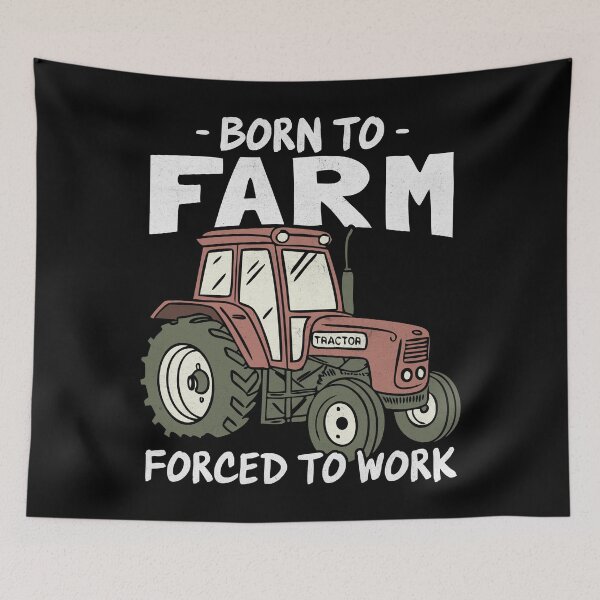 Item preview, Born to Farm Forced to Work Farming Lover designed and sold by PrintCrafting.