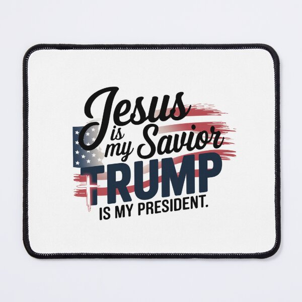 Artikelvorschau, Jesus ist mein Erlöser, Trump ist mein Präsident, Trump entworfen und verkauft von Awesonic.
