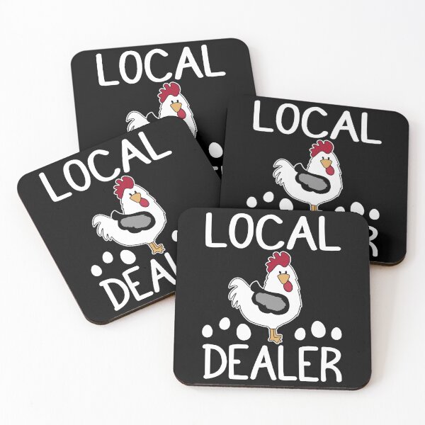 Item preview, Local Egg Dealer Chicken Farmer Humor designed and sold by PrintCrafting.