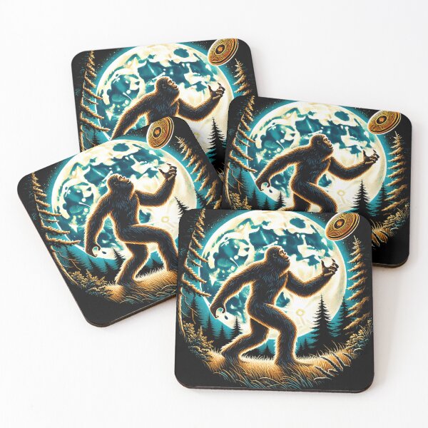 Item preview, Bigfoot Playing Ultimate Frisbee Sasquatch Lover designed and sold by Kimberley King Art  King Art.