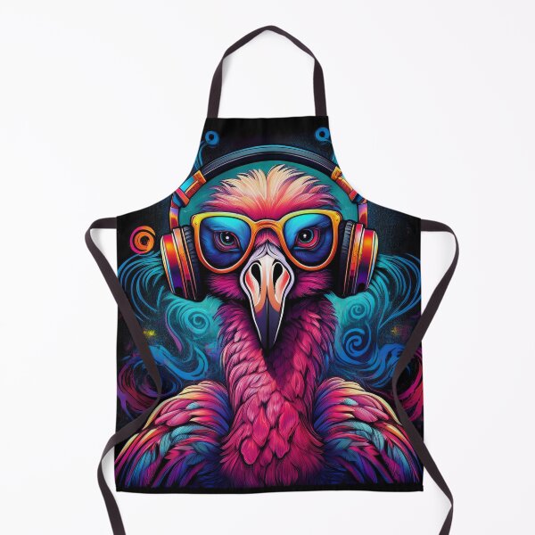 Item preview, Fabulous Graffiti flamingo in Headphones and Shades designed and sold by Boxing Kangaroo Retail Company.