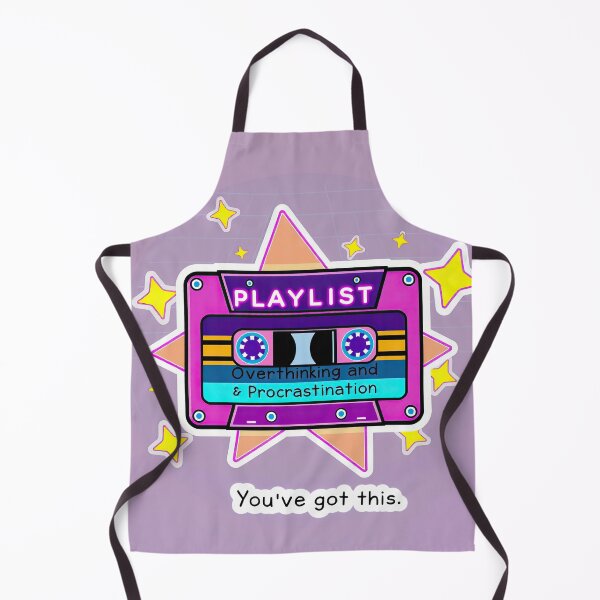 Item preview, Retro Mixtape Motivation: Overthinking & Procrastination designed and sold by Intelligenteel.