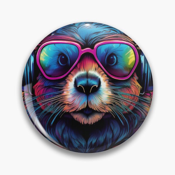 Item preview, Graffiti beaver in Headphones and Shades designed and sold by Boxing Kangaroo Retail Company.