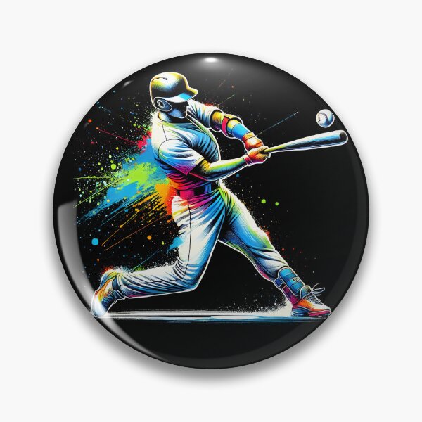 Artikelvorschau, Bunte Baseballspieler Männer entworfen und verkauft von Kimberley King Art King Art.