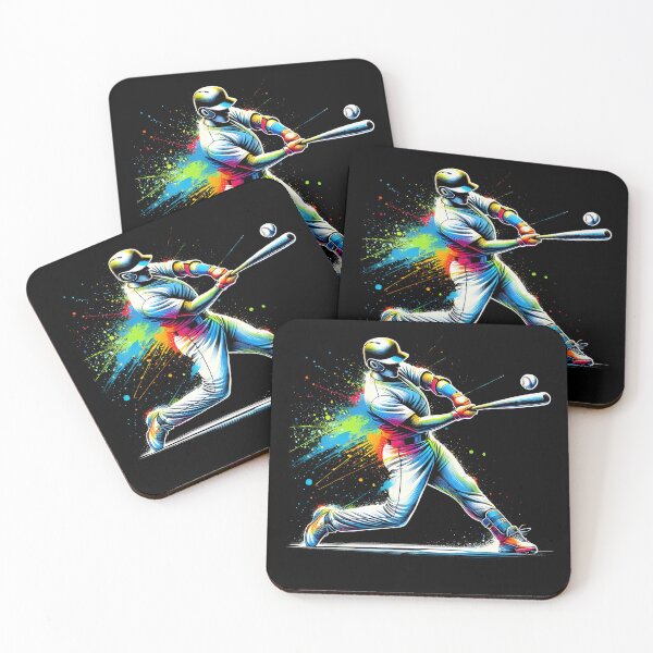 Item preview, Hombres jugadores de béisbol coloridos designed and sold by Kimberley King Art King Art.