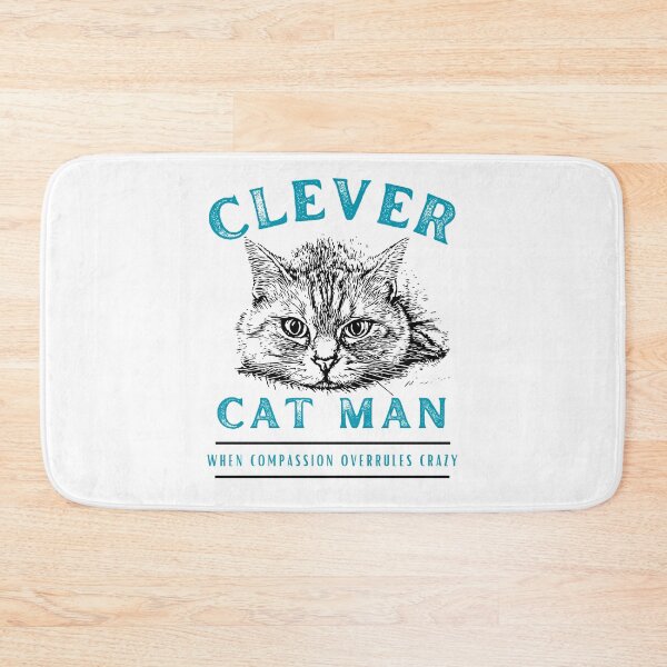Item preview, Clever Cat Man (not crazy) - Two Tone  designed and sold by DPingBirdie.