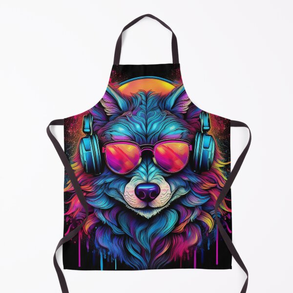 Item preview, Graffiti Wolf in Headphones and Shades designed and sold by Boxing Kangaroo Retail Company.
