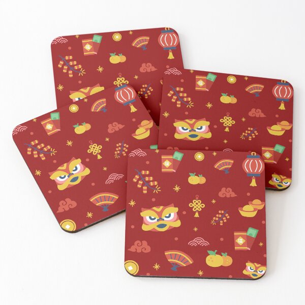 Item preview, Festive Red New Year Celebration – Fireworks, Confetti, and Cheers designed and sold by Lu7u.