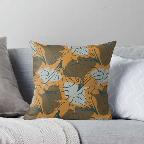 GA004 Gingko Symphony  Throw Pillow