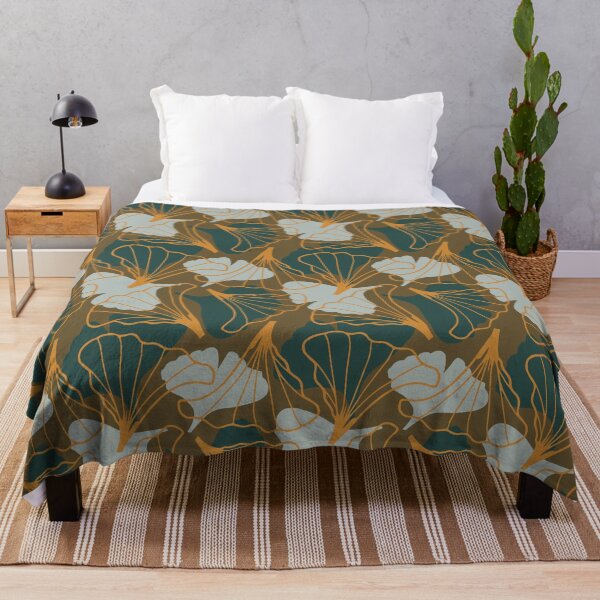 GA005 Gingko Symphony  Throw Blanket