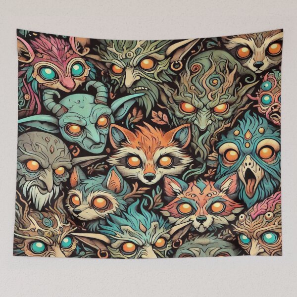 Item preview, Enchanted Grove Faces Reloaded Premium Trendy Best Gift designed and sold by Imaginarium of Chaos falcon88 .