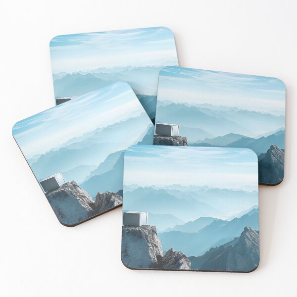 Item preview, Surreal Product Showcase on Secluded Mountain Peak with Vast Skyline  designed and sold by CheerForGoods.